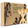 Bamboo Disposable Utensils- 200 PK Bamboo Spoons for Eating 100% Compostable Eco Friendly Biodegradable Renewable Natural Travel Cutlery 6.7" Spoon for Party/Wedding/Camping/Travelling view 1