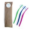 Preserve Eco Friendly Adult Toothbrushes, Made in The USA from Recycled Plastic, Lightweight Paper Packaging, Medium Bristles, Colors Vary, 3 Count view 2