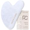 Rena Chris Gua Sha Facial Tools: Natural Jade Stone Guasha Tool for Face Acupuncture Therapy, Facial Massager for Jawline Sculpting and Puffiness Reducing (White) view 1