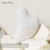 Rena Chris Gua Sha Facial Tools: Natural Jade Stone Guasha Tool for Face Acupuncture Therapy, Facial Massager for Jawline Sculpting and Puffiness Reducing (White) view 2