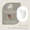 Rena Chris Gua Sha Facial Tools: Natural Jade Stone Guasha Tool for Face Acupuncture Therapy, Facial Massager for Jawline Sculpting and Puffiness Reducing (White) view 4