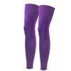 Salome Idea One Pair Compression Full Length Leg Sleeve for Men Women, Running, Basketball (Purple-L) view 1