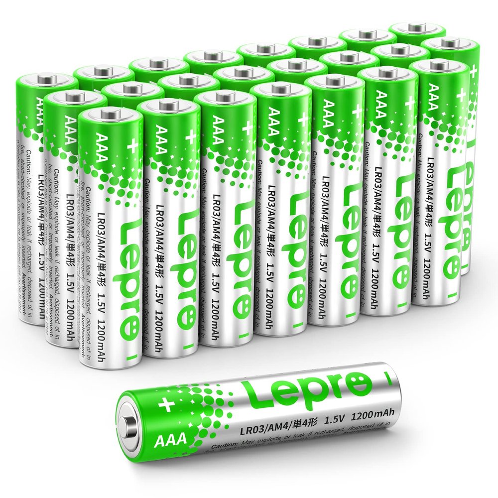 Lepro AAA Batteries 24 Pack, Triple A Batteries with Ultra Long-Lasting Power  High Performance,1.5V Leak-Proof, Corrosion-Resistant Alkaline AAA Batteries, Ideal for Home & Office Devices