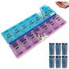 6 PC Weekly Pill Storage Travel 7 Day Pill Holder Vitamin Container Organizer view 3