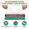 KCs Compostable Cling Wrap  99 ft  12 in Roll, Extra-Thick 10 m Plant-Based Film  Certified ASTM D6400 & OK Compost HOME  Microwave, Freezer & Refrigerator Safe view 2
