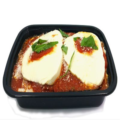 Prepared Fresh Eggplant Parmigiana and Penne with Vodka Sauce Combination - Heat and Serve. 8 pounds