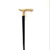 37 Wooden Walking Cane | Walking Stick Beautiful Brass Golden & Black Wooden Head Walking Stick for Men and Women view 2