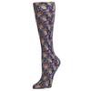 Celeste Stein Therapeutic Graduated Compression Socks, Pastel Owls on Branches, 8-15 mmHg Queen Plus Calf view 1