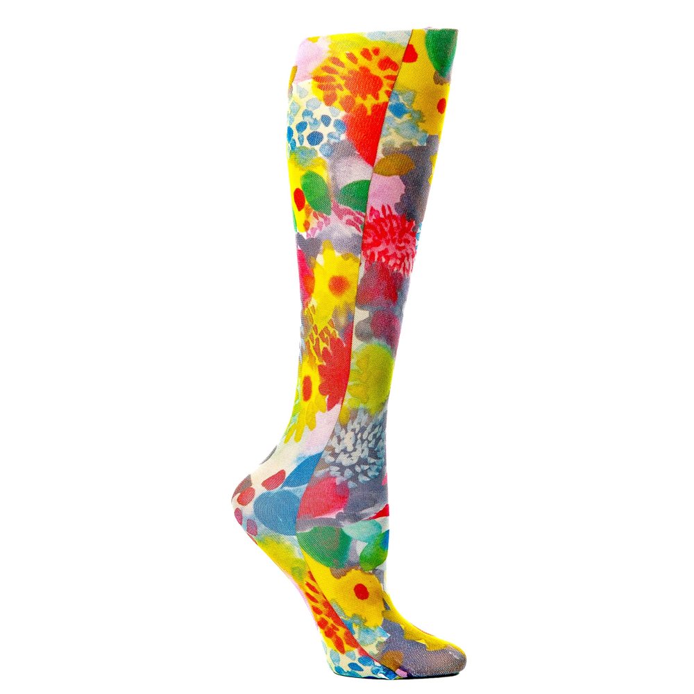 Celeste Stein Therapeutic Graduated Compression Socks, Meg, 15-20 mmHg Queen Plus Calf