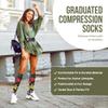 Celeste Stein Therapeutic Graduated Women Compression Socks, Midnight Garden, Diabetic Socks For Womens & Nurses Travel, For Swelling & Improve Circulation In Legs, For 8-15 mmHg Regular Calf view 2