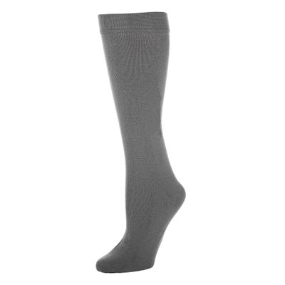 Celeste Stein Therapeutic Graduated Compression Socks, Gray, 20-30 mmHg Regular Calf