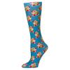 Celeste Stein Therapeutic Graduated Women Compression Socks, Vintage Santa, Diabetic Socks For Womens & Nurses Travel, For Swelling & Improve Circulation In Legs, For 15-20 mmHg Regular Calf view 1
