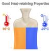 BcofoA Hot Water BottleLong hot Water Bottle withPure Natural RubberSuper Soft FabricReusable Warm or Ice Packs for Injuries72cm (Color : Green) view 4