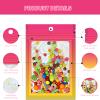 100 Holographic Gradient Mylar Bags with Clear Window, Resealable Zip Pouch, Packaging Party Sample Bags (Hot Pink&Orange, 3.5x4.7 Inch) view 3