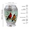 hlc Beautiful Cardinal Couple Bird Cremation Large Urn for Human Ashes - Handcrafted - Affordable Urn for Ashes (Adult (200 lbs), Urn), 10.5'' H x 6'' W x 6'' L (CFDS0012266) view 4