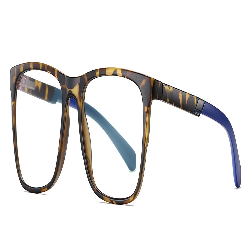 Haigfore Blue Light Blocking Glasses Lightweight Men Women Computer Gaming Glasses Anti Eyestrain TR90 Frame 092309 (Tortoiseshell)