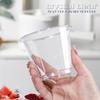 300 Count 9 Oz Clear Plastic Cups, PET Plastic Crystal Clear Cups, 9oz Disposable Cups for Party Wedding Event, Cold Drink Cup for Cocktail Champagne Sparkling Wine Whisky Juice Iced Coffee Soda Water view 2