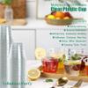 300 Count 9 Oz Clear Plastic Cups, PET Plastic Crystal Clear Cups, 9oz Disposable Cups for Party Wedding Event, Cold Drink Cup for Cocktail Champagne Sparkling Wine Whisky Juice Iced Coffee Soda Water view 4