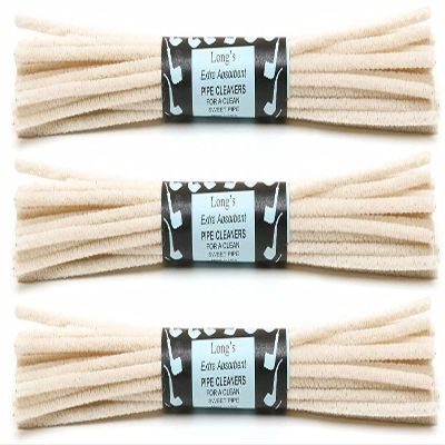 3 Packs of 32 BJ Long 12" Extra Absorbent Churchwarden Pipe Cleaners - 7602-3Q