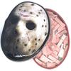 Boston America Friday The 13th Jason Mask Candy Tin, Sour Cherry Candy Cleavers - 12 Count Display Box view 3