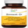 Breast D by Pure Essence - Natural Supplement for Estrogen Balance, Hormonal Acne, and Menopause Support with Vitamin D3, Calcium, Green Tea & Lycopene - 90 Capsules view 1