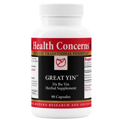 Health Concerns Great Yin Menopause Relief Supplement Hot Flash Support Night Sweats & Deficiency Heat Traditional Chinese Herbal Formula for Womens Health & Hormonal Balance 90 Capsules