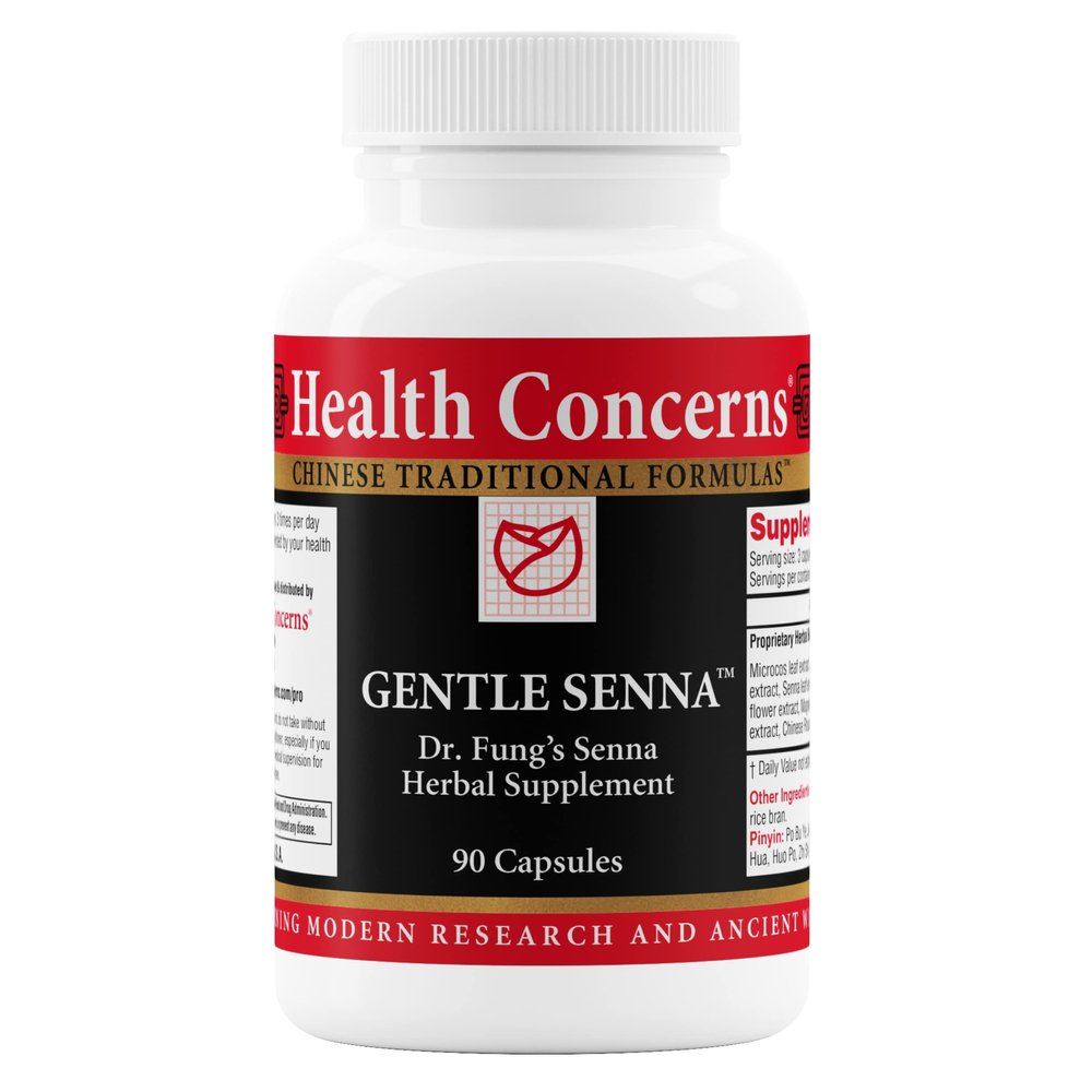 Health Concerns Gentle Senna  Bowel Movement, Constipation & Digestive Support Supplement  Herbal Blend with Senna, Rhubarb, Kudzu, Magnolia & Honeysuckle  Supplement for Women & Men  90 Capsules