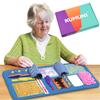 KUMUNI Fidget Blanket, Dementia Activities for Seniors, Alzheimer's Products, Aids in Therapy of Person with Autism, Alzheimers and Dementia. (12 x 24 in) view 1