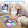 KUMUNI Fidget Blanket, Dementia Activities for Seniors, Alzheimer's Products, Aids in Therapy of Person with Autism, Alzheimers and Dementia. (12 x 24 in) view 3