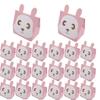 20pcs Rabbit Candy Box Paper Gift Bag with Window Children Birthday Party Supplies Favors Packaging Boxes view 1
