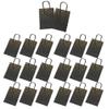 20pcs Kraft Paper Bag with Handles Black Bronzing Star Party Favor Boxes Gift Packaging Bags for Shop Wedding Christmas view 1