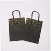 20pcs Kraft Paper Bag with Handles Black Bronzing Star Party Favor Boxes Gift Packaging Bags for Shop Wedding Christmas view 2