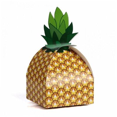50pcs/Pack Paper Pineapple Gift Bag Wedding Favors Gift Candy Boxes Beach Party Box Kids Birthday Supplies