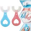 Anshka 360 Baby U-Shaped Toothbrush, Kids U-Shaped Toothbrush, Portable Toothbrush Oral Cleaning Tools, Care for Your Kids Oral Health (Blue+pink 2-6t) view 1