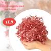 Outus 0.5 LB Rose Gold Crinkle Cut Paper Shred Filler Metallic Shredded Papers Confetti Gift Box Basket Crinkle Paper Filler Packing Grass Cushion Shredded Tissue Stuffing Christmas Birthday Wrapping view 2