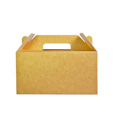 PandaPandaPPS 50 Pack Brown Gable Boxes (8.25"5"4") for Foods, Gifts and Party Favors, Treat Boxes Candy Cookie Snack Goodie Gift Boxes for Birthday, Wedding, Baby Shower