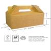 PandaPandaPPS 50 Pack Brown Gable Boxes (8.25"5"4") for Foods, Gifts and Party Favors, Treat Boxes Candy Cookie Snack Goodie Gift Boxes for Birthday, Wedding, Baby Shower view 3