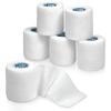 6 Pack, Self Adherent Cohesive Tape - 2 x 5 Yards, Self Adhesive Bandage Rolls & Sports Athletic Wrap for Ankle, Wrist, Knee Sprains and Swelling, Vet Wraps in White Color view 1