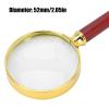 10X Handheld Magnifying Glass, Reading Magnifier Loupe Glasses 10X with Wooden Handle, Reading Illuminated Lighted Magnifier for Book and Newspaper Reading Inspection Jewelry view 4