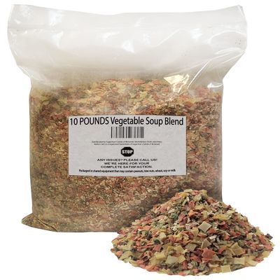 10 POUNDS Vegetable Soup Blend Dried Dehydrated Vegetable Flakes To Make Ramen Noodle Soup