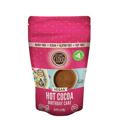 Coconut Cloud: Birthday Cake Vegan Hot Cocoa | Creamy, Dairy-Free, Delicious Chocolate Mix (Made in Colorado, Gluten Free, Soy Free), 7 oz