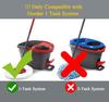 2 Pack Spin Mop Refill Replacement Head Compatible with Ocedar EasyWring Spinning Mop - Microfiber Mop Replace Heads view 2