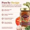FOND Regenerative Grass Fed Beef Bone Broth Infused with Organic Tomato & Thyme  Slow-Simmered Beef Broth for Rich and Nourishing Flavor, Nutrient-Dense, Artisan Quality  14 oz (4-Pack) view 3