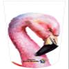 Amputee Sock "Flamingos Portrait",Residual Wound Sock, 3PLY view 4