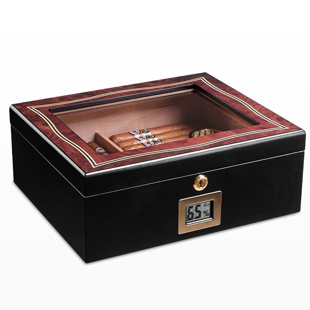 Humidors Cigar with humidifier Office Cigar Cedar Wood Sealed Cigar Box Gift Box Packaging