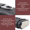 Brown Leather Humidors,Humidor Leather Box,Portable Leather Travel Cigar Case,Cigar Case Hold 3 Tube with Stainless Steel Cigar Cutter,Black view 3