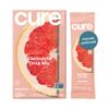 Cure Hydration Plant-Based Electrolyte Drink Mix | No Added Sugar | Dehydration Relief | Coconut Water Powder | FSA-HSA Eligible | Non-GMO, Vegan | 8 Packets  Grapefruit view 1