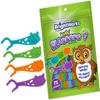 Kids Grape-Flavored Dental Flossers, Colorful Animals add Fun to Support Healthy Habits, Easy-Grip Handle and Fluoride-Coated Floss, Pack of 3 x 75 Pieces view 1