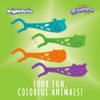 Kids Grape-Flavored Dental Flossers, Colorful Animals add Fun to Support Healthy Habits, Easy-Grip Handle and Fluoride-Coated Floss, Pack of 3 x 75 Pieces view 3