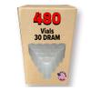 480 Clear Vials - 30 DRAM Pop Top Bottle - Airtight Containers - BPA Free Medical Grade Plastic Prescription Bottles for Storage, Wholesale Bulk Pack view 1